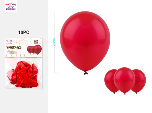 Palloncini 10pz 1.5g rosso