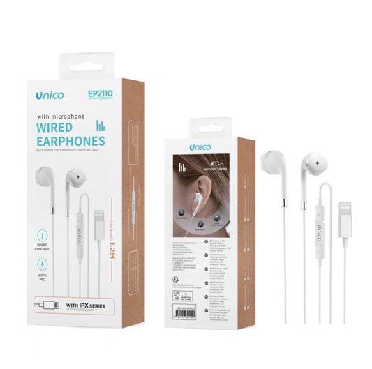UNICO auricolare con microfono bianco EP2110