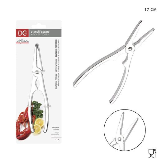 DC CASA pinza crostacei metallo 17x4cm