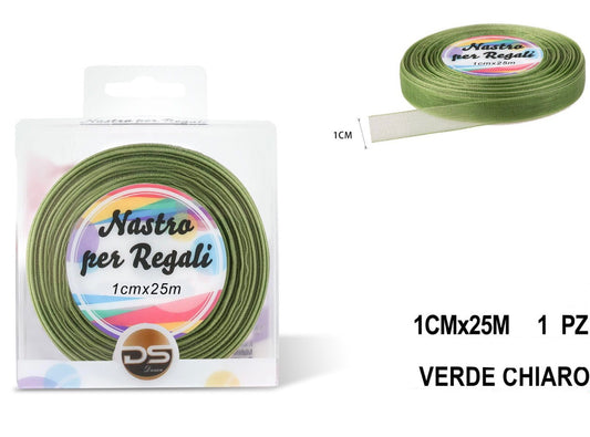 Nastro organza 1 cm VERDE PISTACCHIO