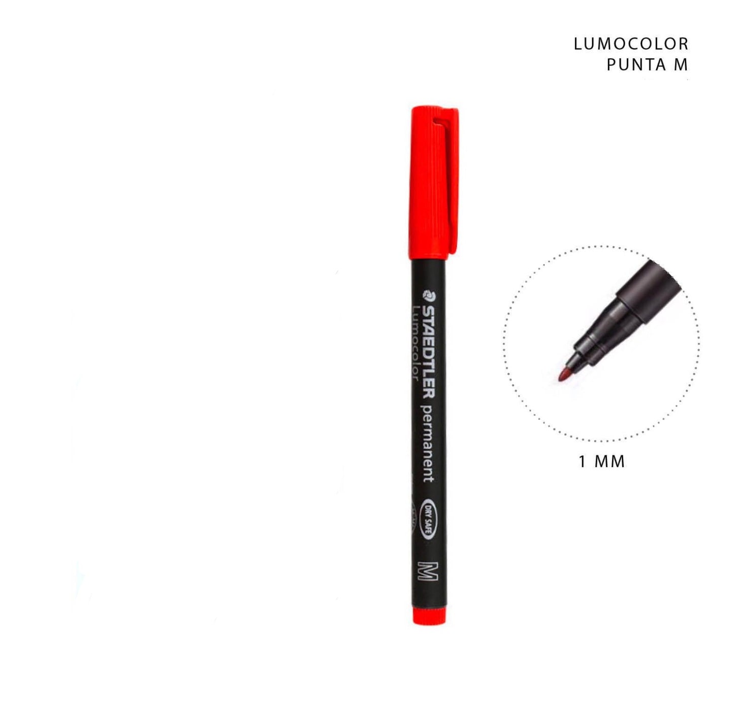 STAEDTLER pennello  rosso punta M 1mm