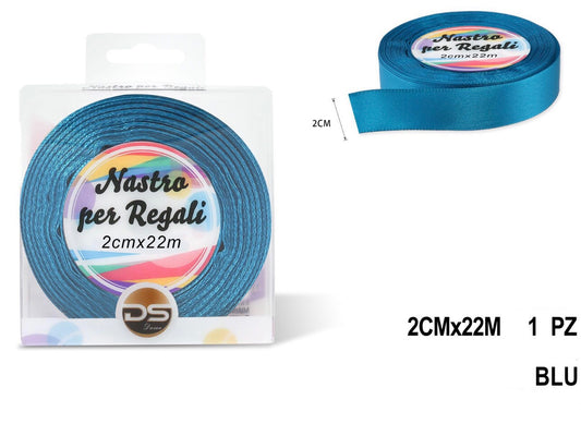 Nastro raso 2 cm BLU CHIARO