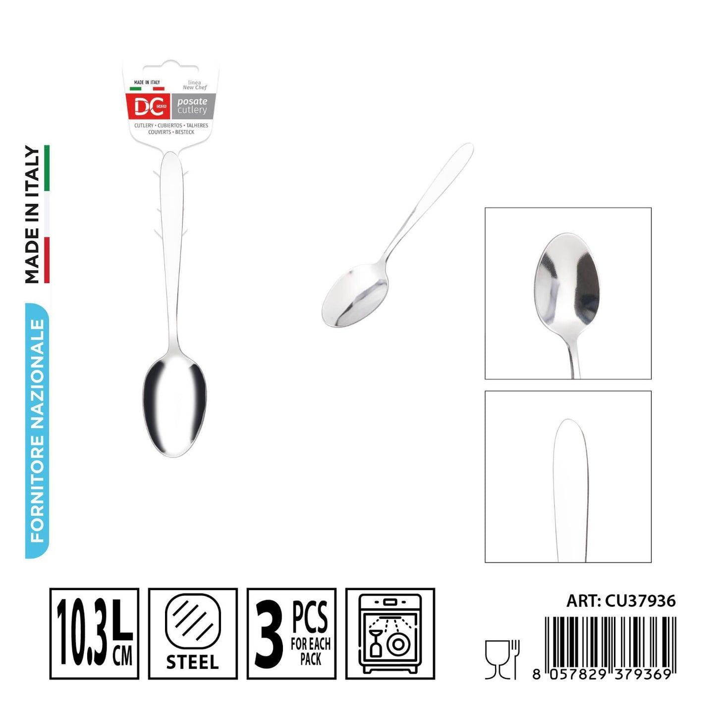 DC CASA cucchiaio moka 10.3cm 3pz