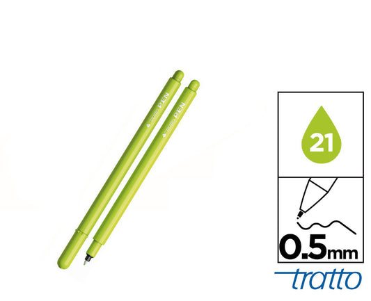 Tratto pen metal look verde primavera 0,5mm 21