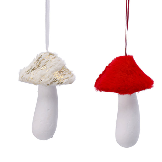 NATALIZIA pendente  fungo 8x14cm