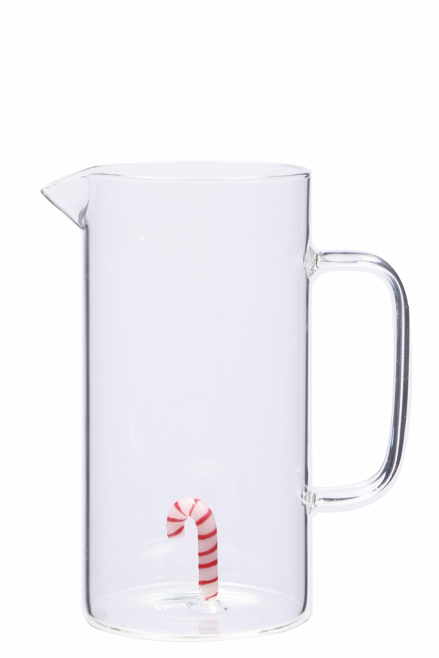 NATALIZIA CARAFFA IN VETRO CON FIGURA 3D 16X10Xh20cm  1.2l