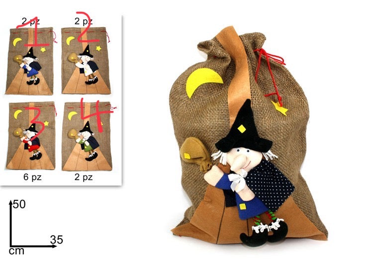 BEFANA sacco juta 50x35cm