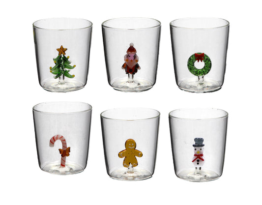 NATALIZIA BICCHIERE VETRO 3D 35CL