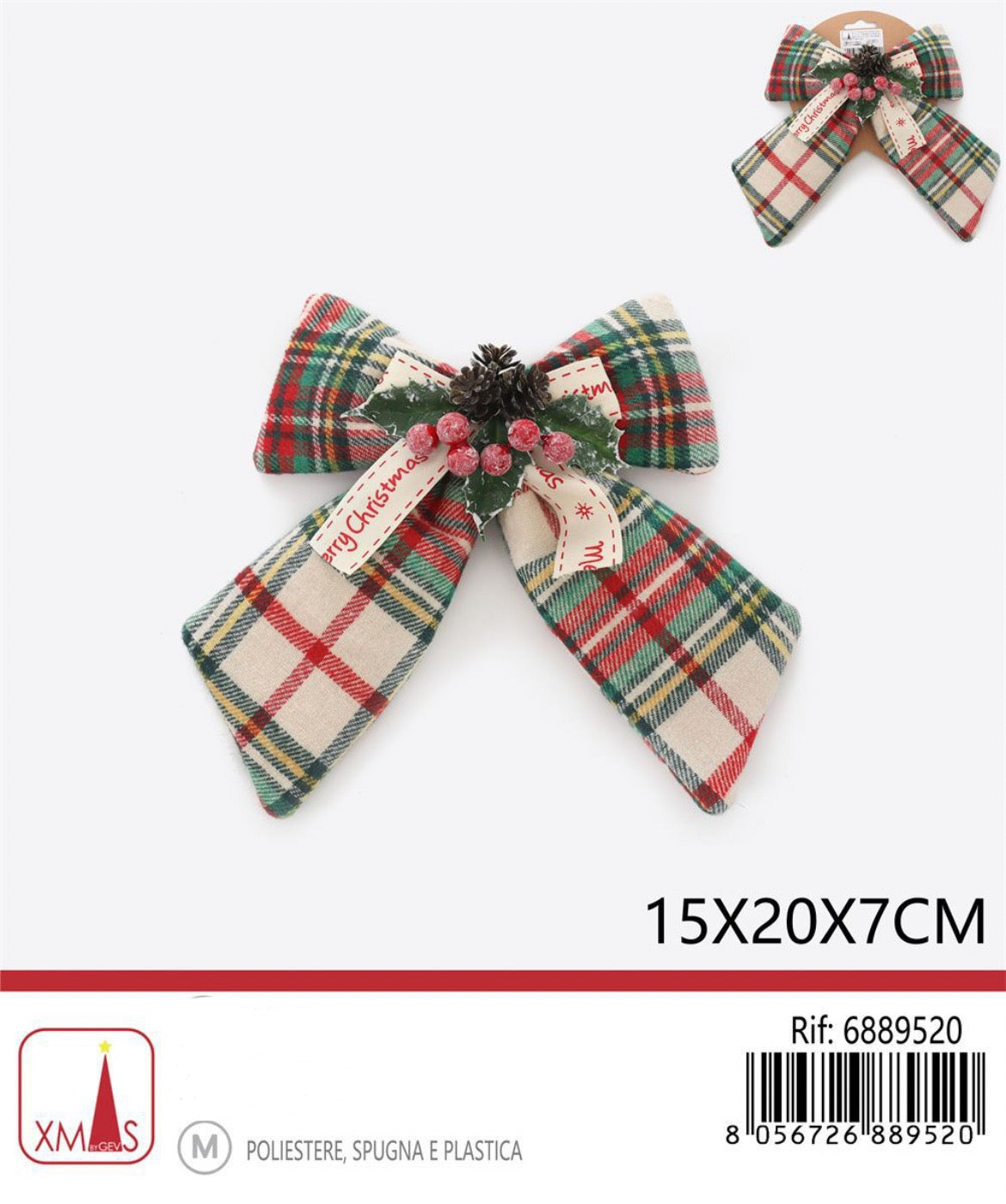 NATALIZIA fiocco 15x20x7cm