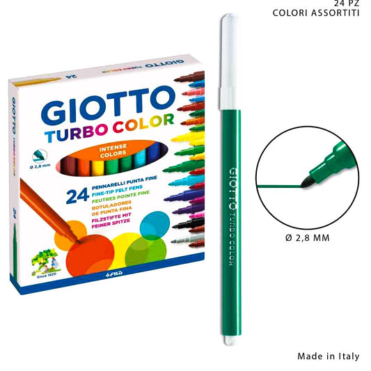 GIOTTO turbo color 24 pennarelli