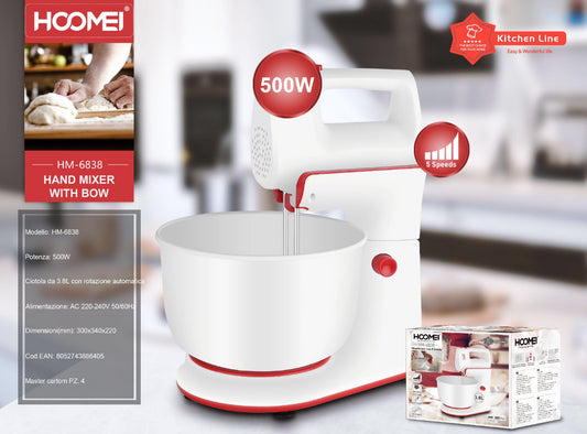 HOOMEI hand mixer with bow HM-6838