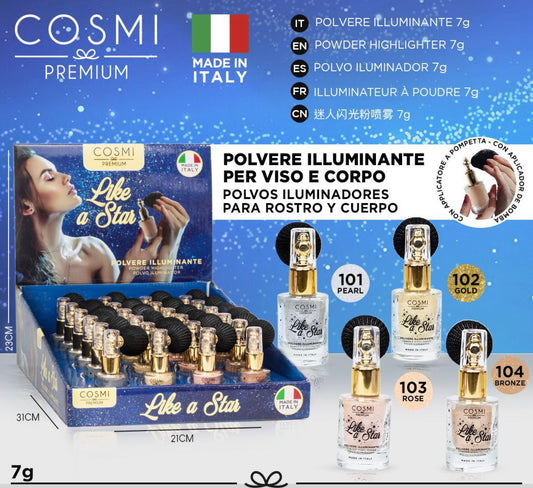 COSMI polvere illuminante spray viso e copro  7g