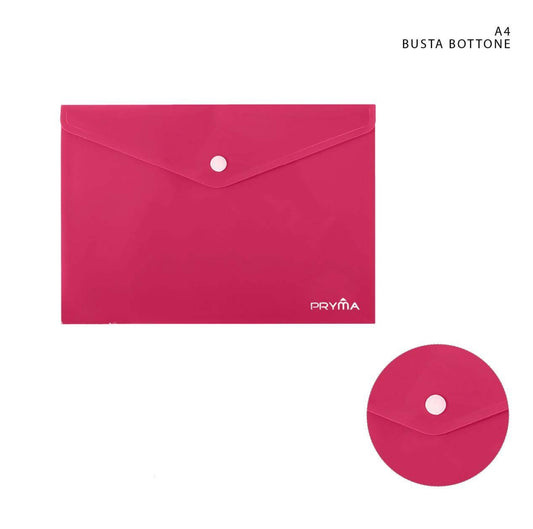 PRYMA busta con bottone A4 rosso