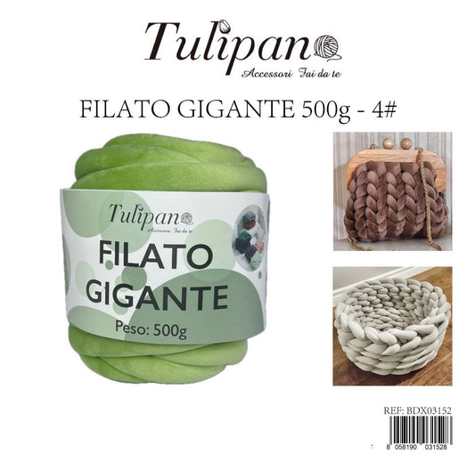 FILATO gigante 500g 4#  velluto