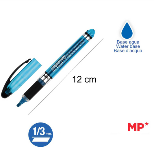 MP evidenziatore a penna blu