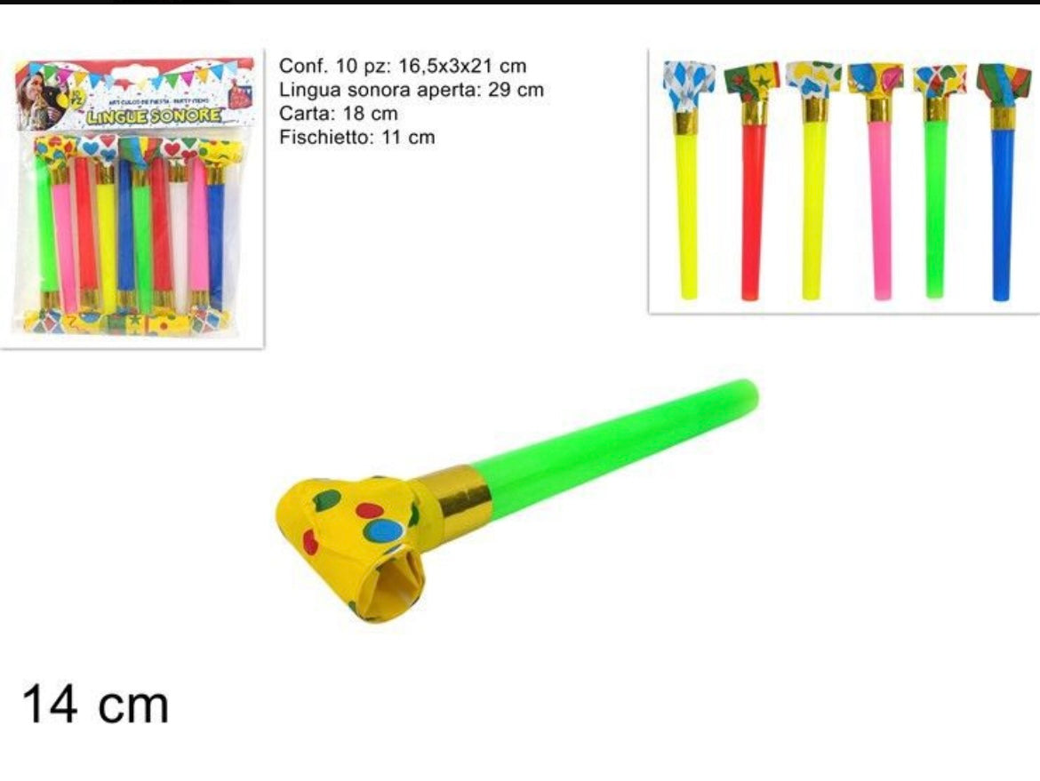 LINGUE SONORE BIG 10 PZ IN CARTA