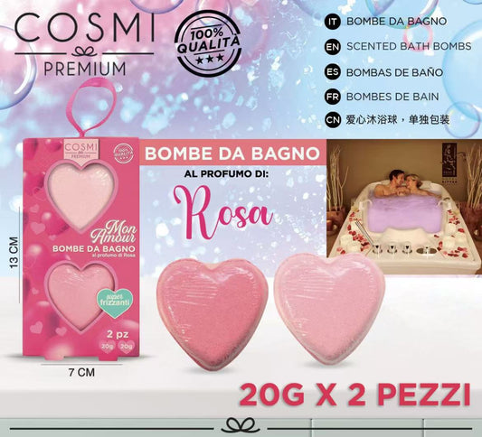 COSMI BOMBA DA BAGNO MON AMOUR SET CUORI 2PZX20G