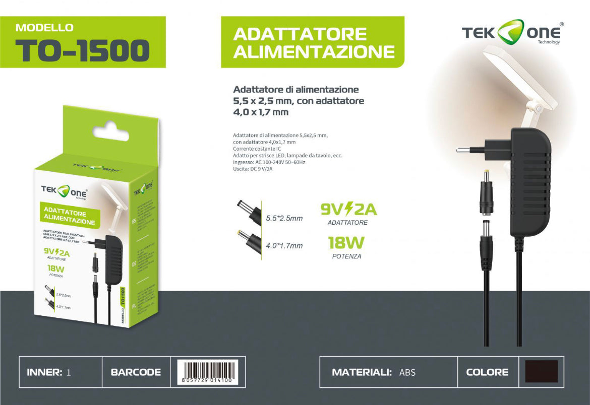 TEK ONE adattatore alimentazione TO-1500