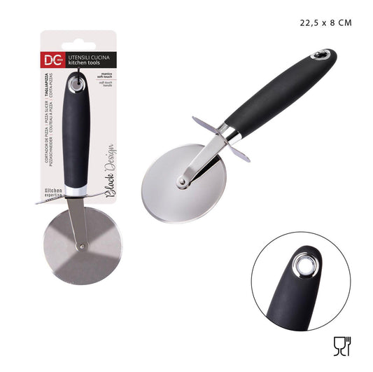 DC CASA L/BLACK tagliapizza acciaio 22,5x8cm
