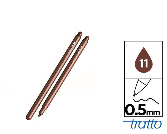 Tratto pen metal look marrone 0,5mm 11