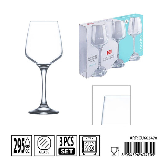 DC CASA calice londra V.bianco 295cc 3pz