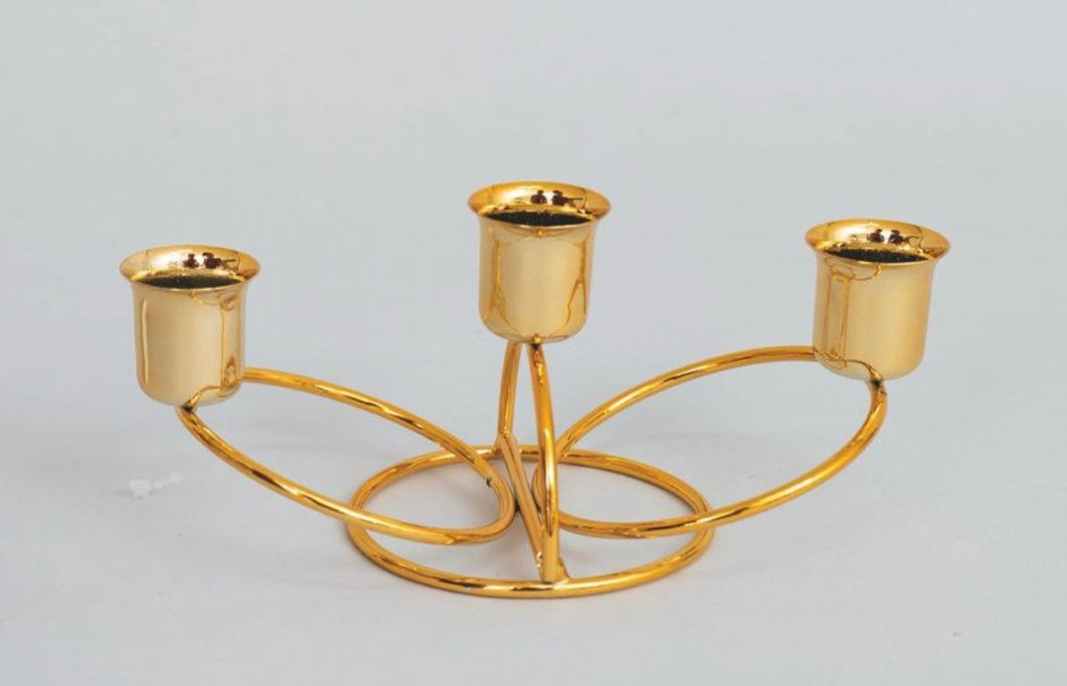 NATALIZIA porta candela metallo 15xH9cm