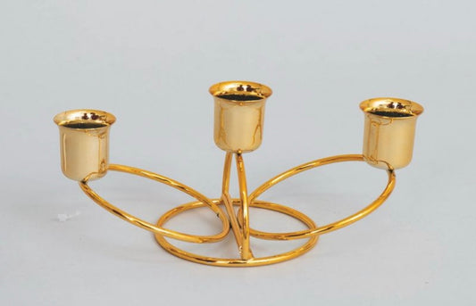 NATALIZIA porta candela metallo 15xH9cm