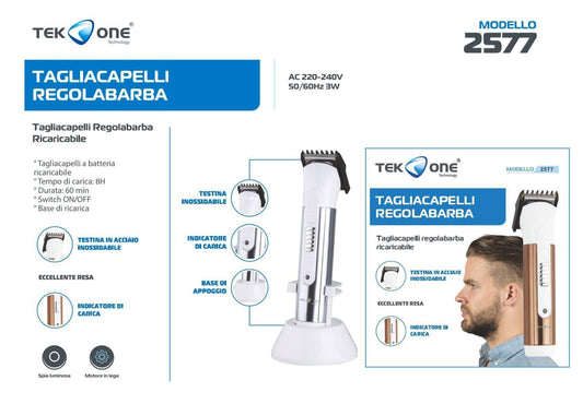 TEK ONE  tagliacapelli regolabarba 2577