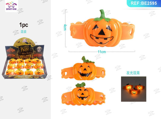HALLOWEEN braccialetto luminoso con zucca