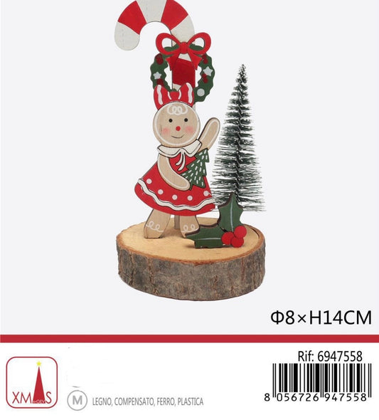 NATALIZIA decorazione tavolo 8xH14cm