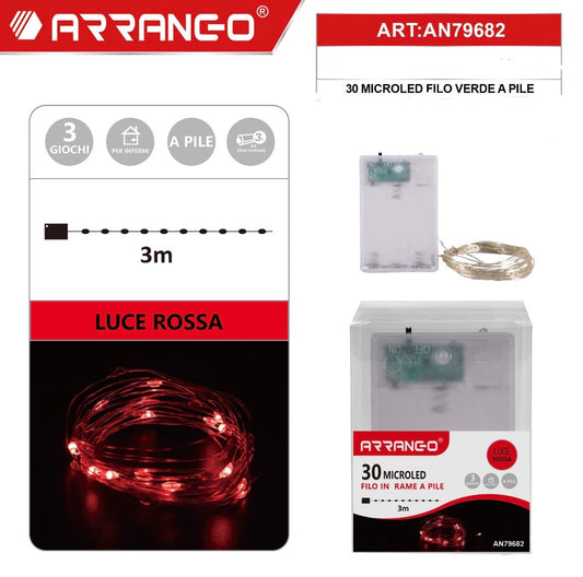 NATALIZIA 30  MOCROLED  filo in rame a pile