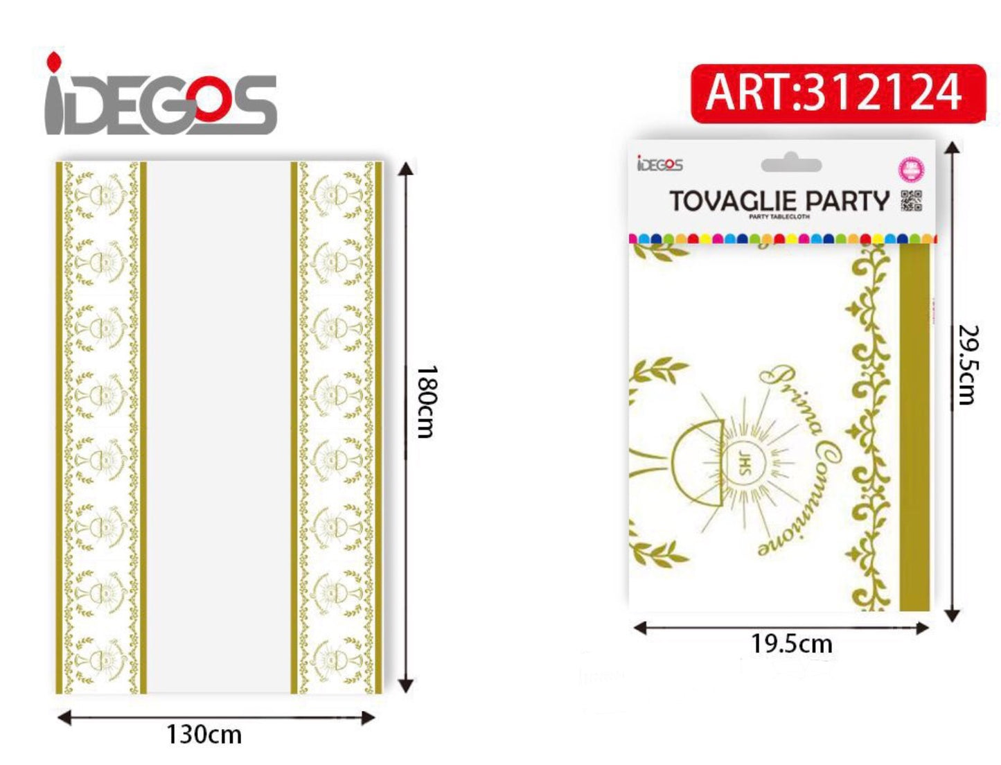 TOVAGLIA “prima comunione 180x130cm