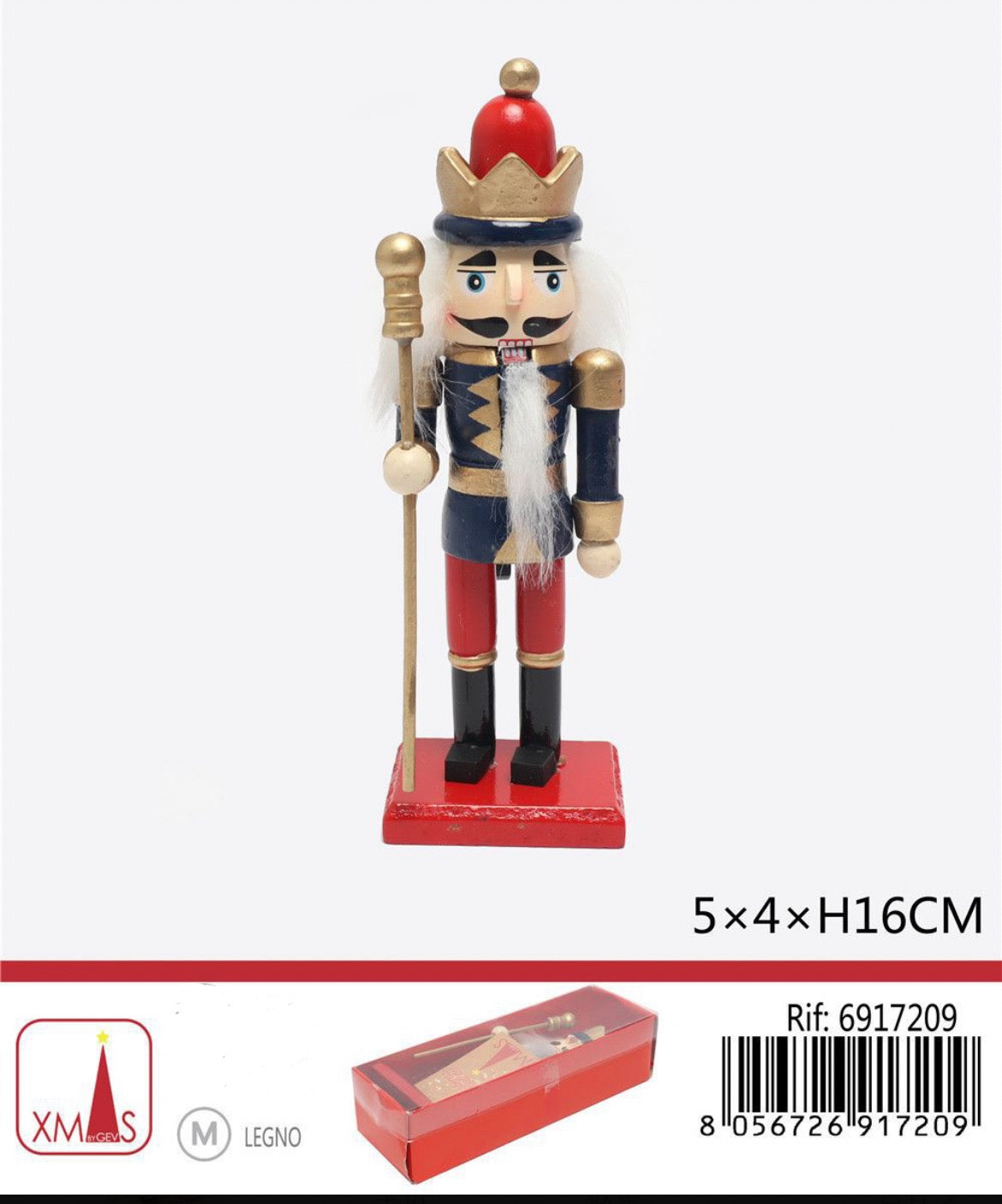 NATALIZIA soldatino 16x5x4cm