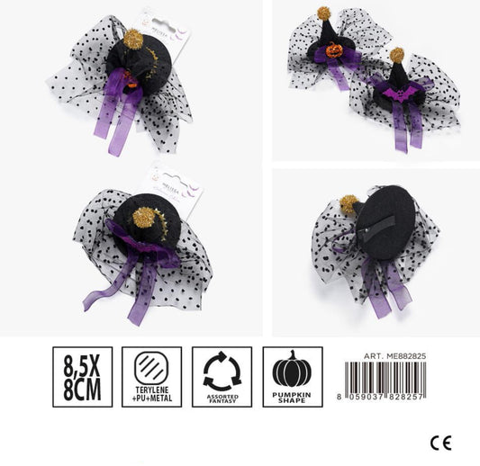 Halloween Melissa clip capelli 8,5x8cm