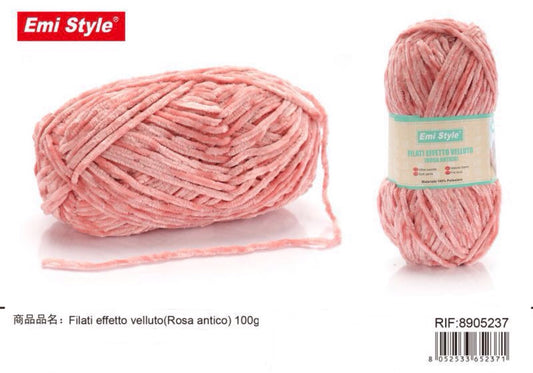 FILATI effetto velluto rosa antico 100g
