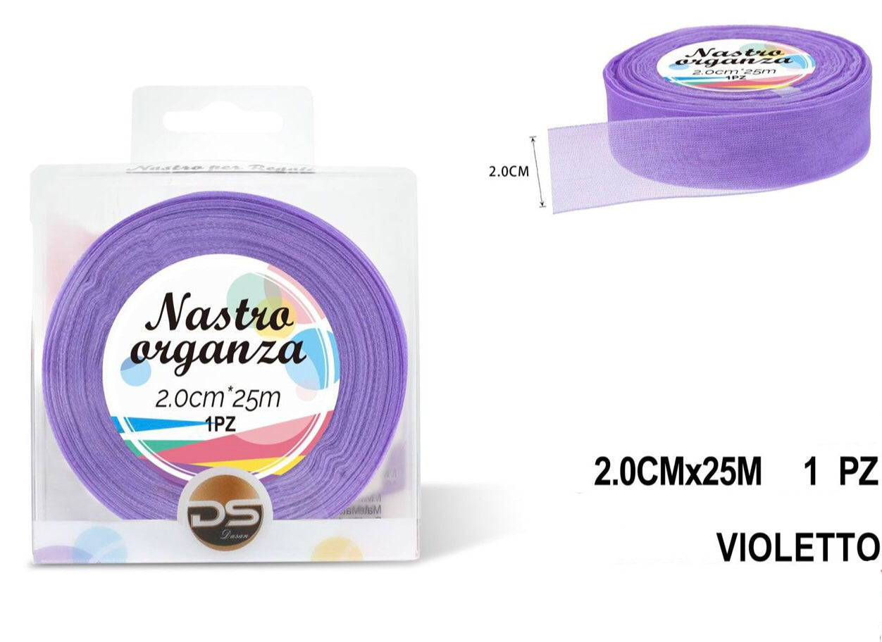 Nastro organza 2 cm LILLA