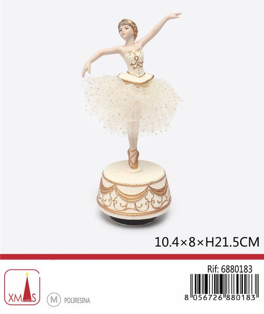 NATALIZIA decorazione natalizia carillon 10.4x8x21.5cm