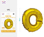 Palloncino mylar oro 40cm lettera O