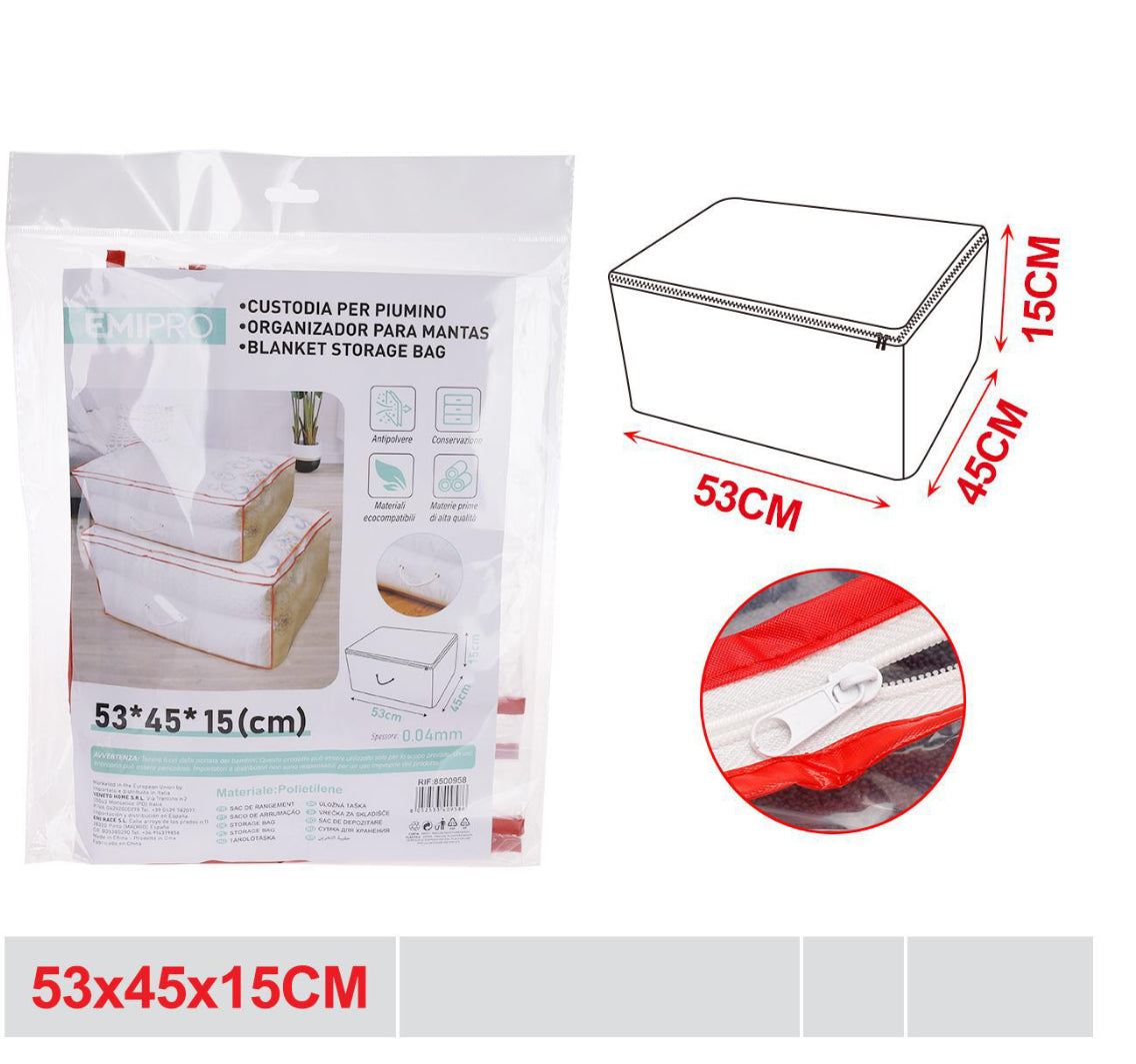 CUSTODIA per piumino 53x45x15cm