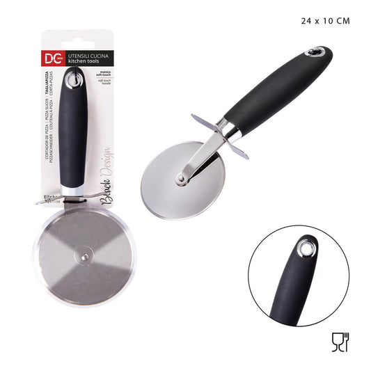 DC CASA L/BLACK tagliapizza acciaio 24x10cm