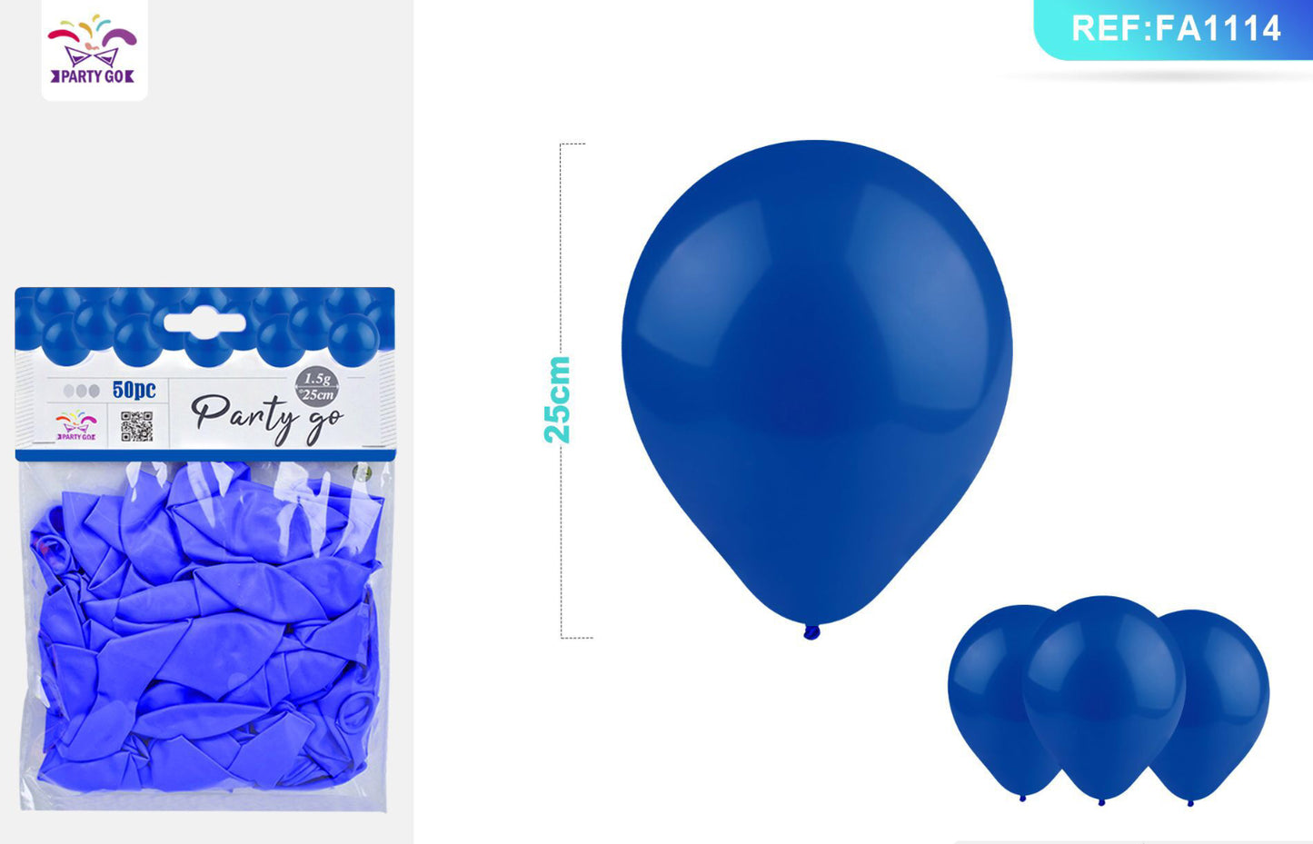 Palloncini 50pz 1.5g blu