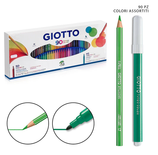 GIOTTO 90 colori (50 stilnovo & 40 pennarelli)