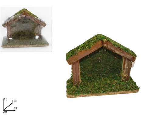 NATALIZIA capanna vuota 13x7.5x17cm
