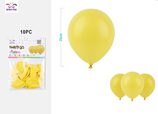 Palloncini 10pz 1.5g giallo