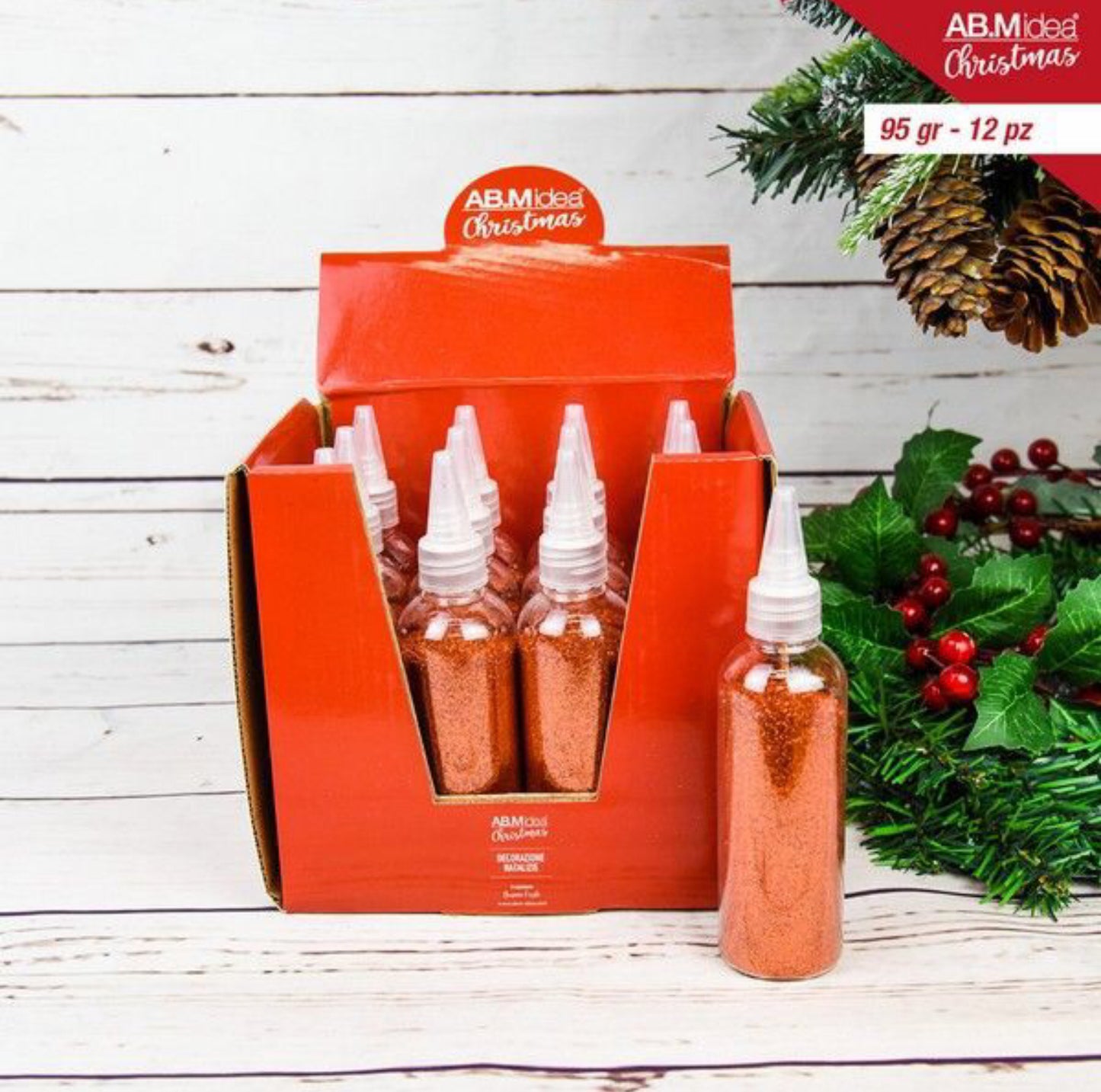 NATALIZIA glitter 95gr bottiglia 4x15cm