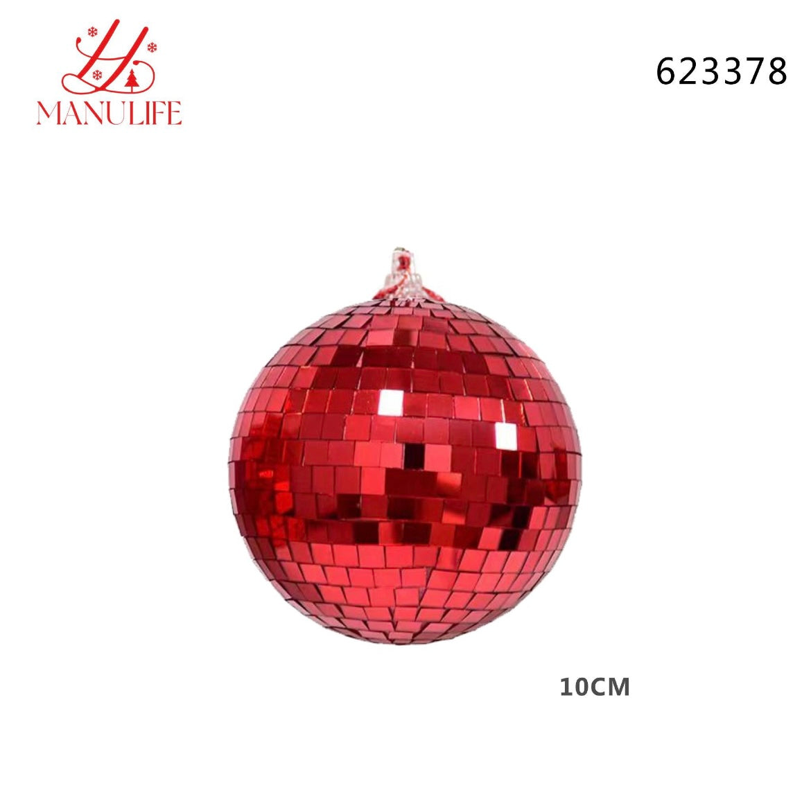 NATALIZIA palline sfera 10cm 623378