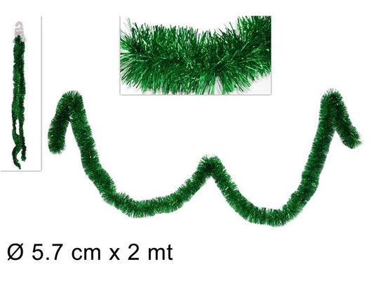 NATALIZIA filo addobbo verde 5.7cmx2mt