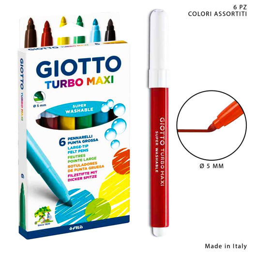 GIOTTO turbo maxi 6 pennarelli