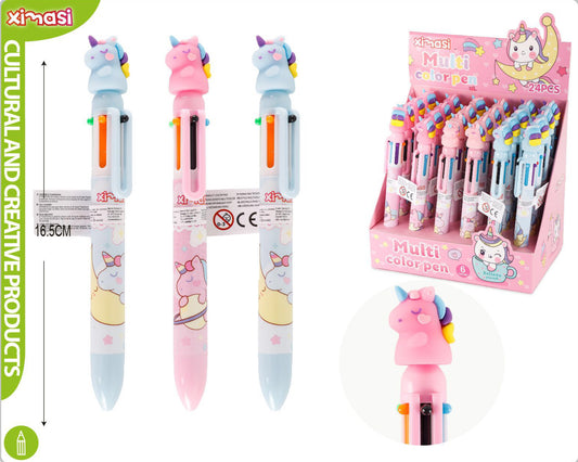 PENNA sei colori unicorno