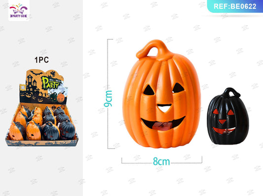 HALLOWEEN lampada da zucca in 2 colori  9x8cm